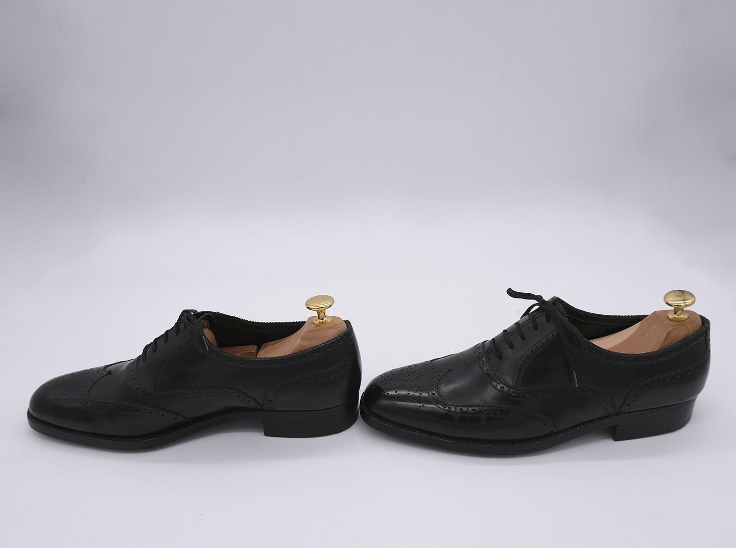 Marini, handmade black brogue shoes, size 41EU, like new