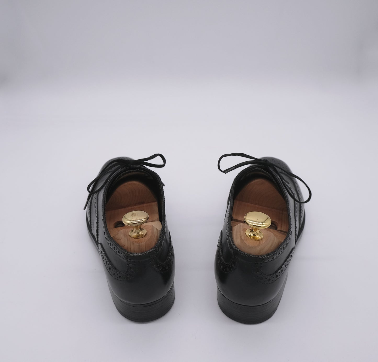 Marini, handmade black brogue shoes, size 41EU, like new