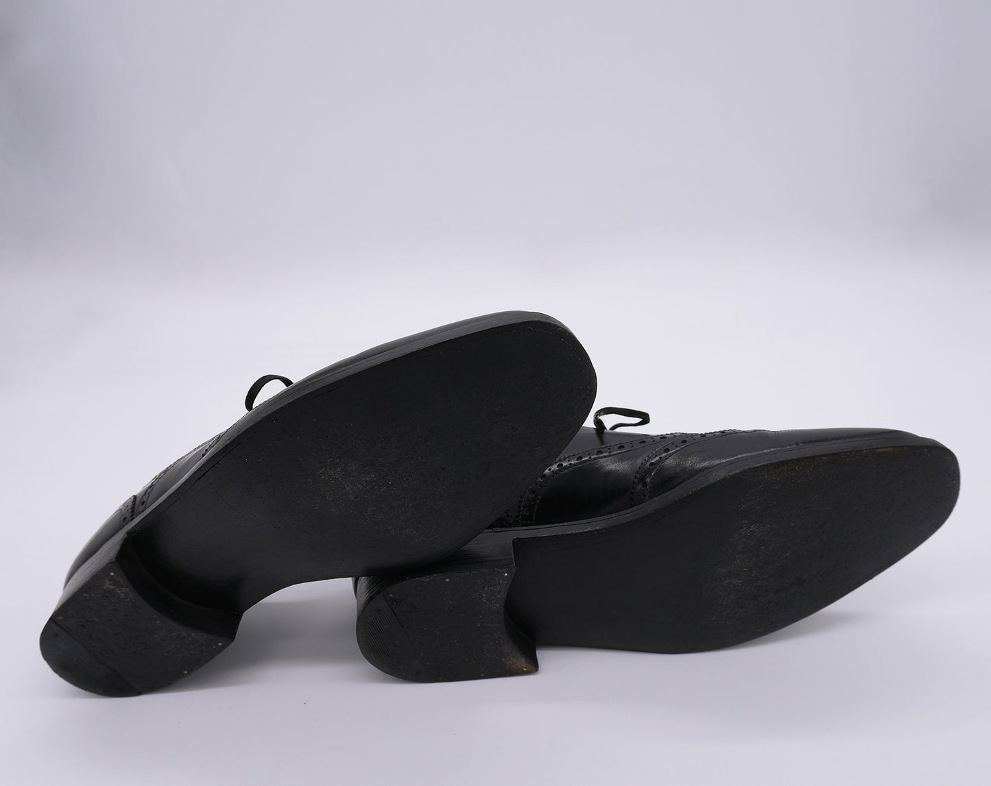 Marini, handmade black brogue shoes, size 41EU, like new