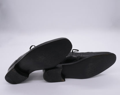 Marini, handmade black brogue shoes, size 41EU, like new
