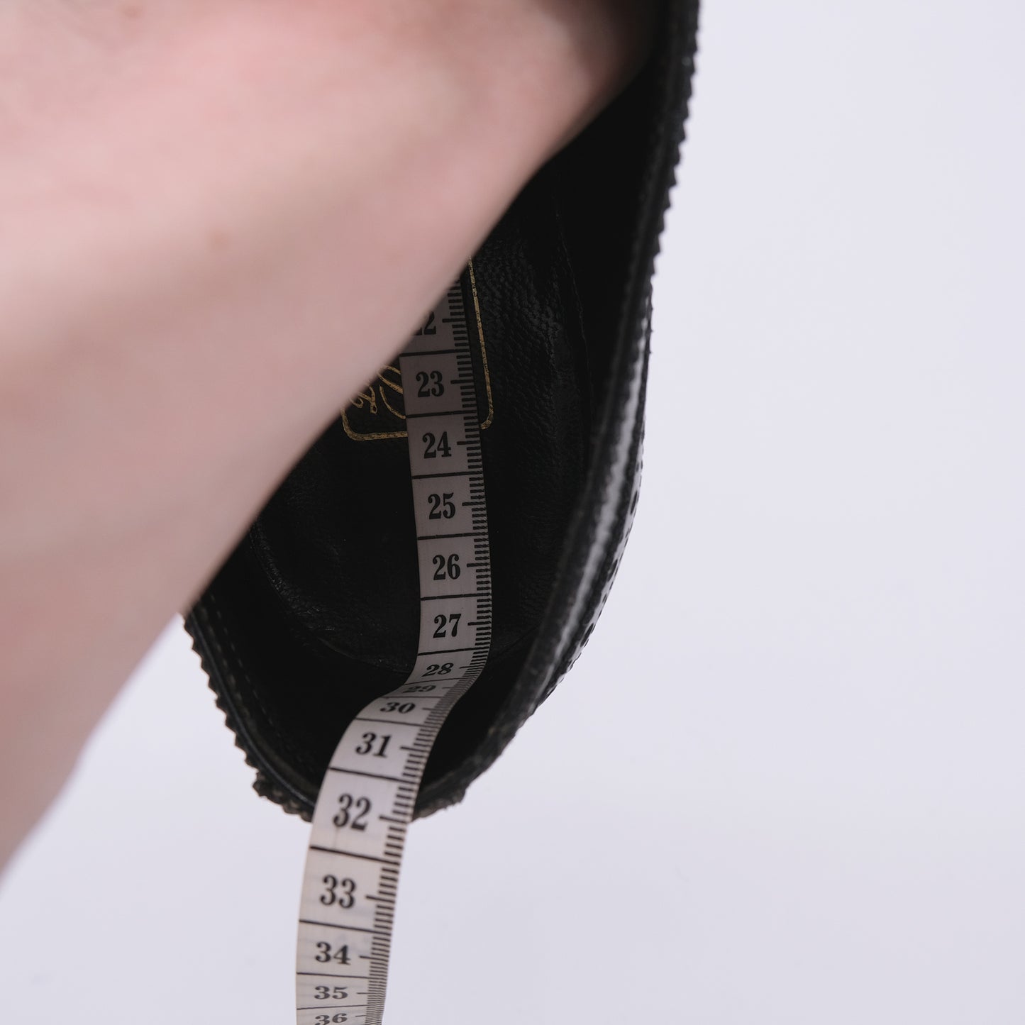 Marini, handmade black brogue shoes, size 41EU, like new