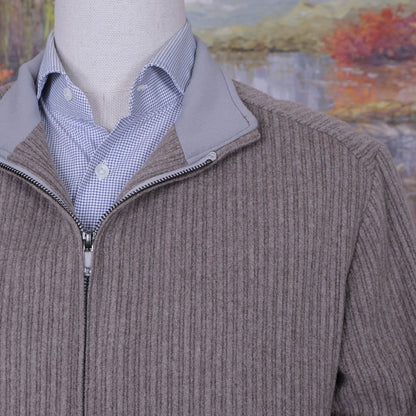 Gentiluomo, harmaa-beige lyhyt päällystakki, koko 50, hoikka