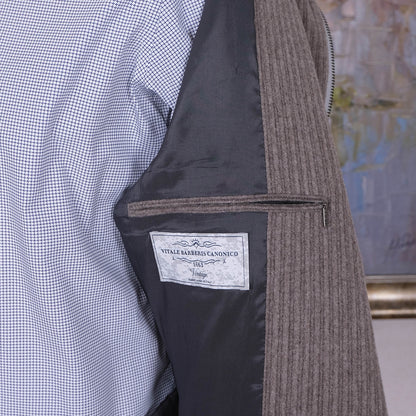 Gentiluomo, harmaa-beige lyhyt päällystakki, koko 50, hoikka