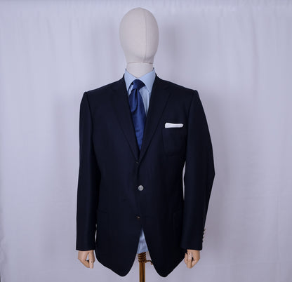 Gieves & Hawkes, blue blazer, size 56EU, metal buttons