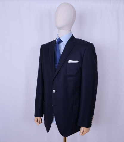 Gieves & Hawkes, blue blazer, size 56EU, metal buttons