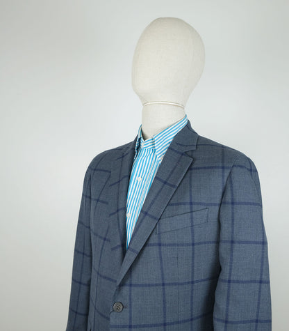 Hackett, sini-harmaa irtotakki, koko 54, viileä kangas