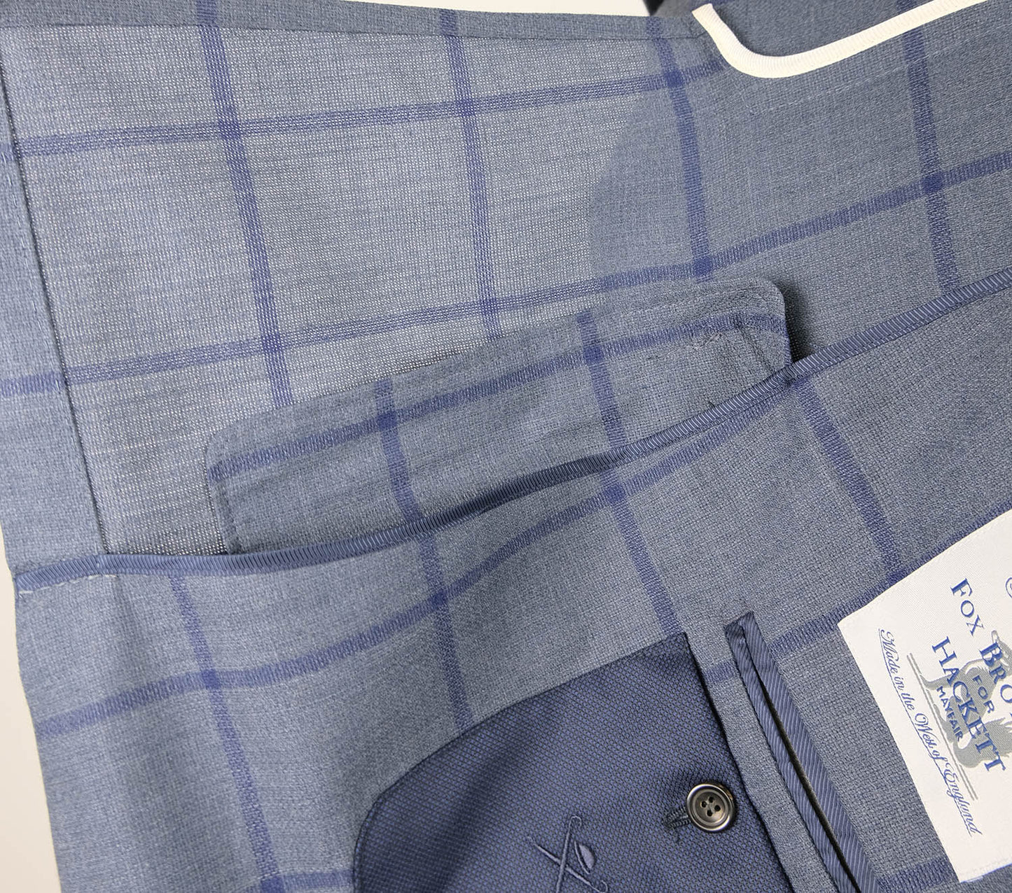 Hackett, sini-harmaa irtotakki, koko 54, viileä kangas