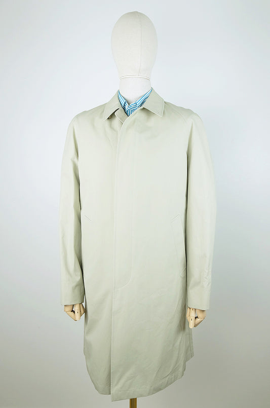 Hackett, beige rain mac coat, size 42UK, Ventile