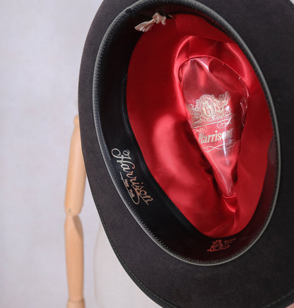 Harrison, harmaa lierihattu, koko 60, trilby