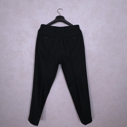 Herrainpukimo, harmaat flanellihousut, koko 33 tuumaa