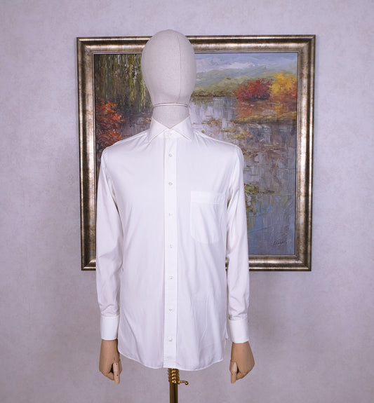 Hübscher, valkoinen kauluspaita, koko 38, lyhyempi