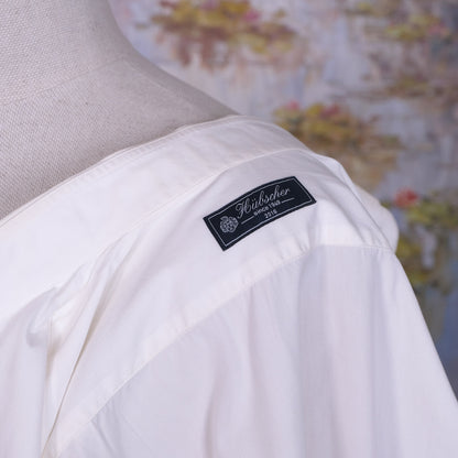 Hübscher, valkoinen kauluspaita, koko 38, lyhyempi