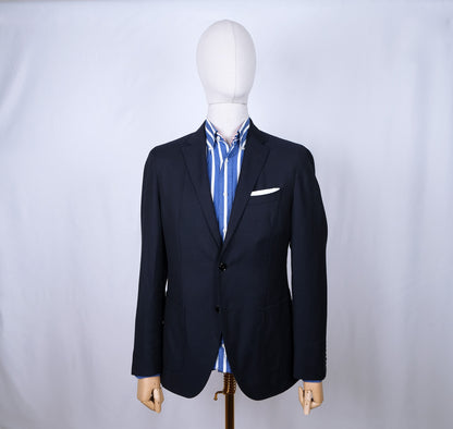Hugo Boss, sininen rakenteeton bleiseritakki, koko 50