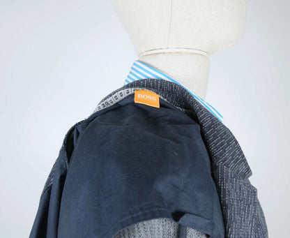 Hugo Boss, sininen neuletakki, koko L, hoikka