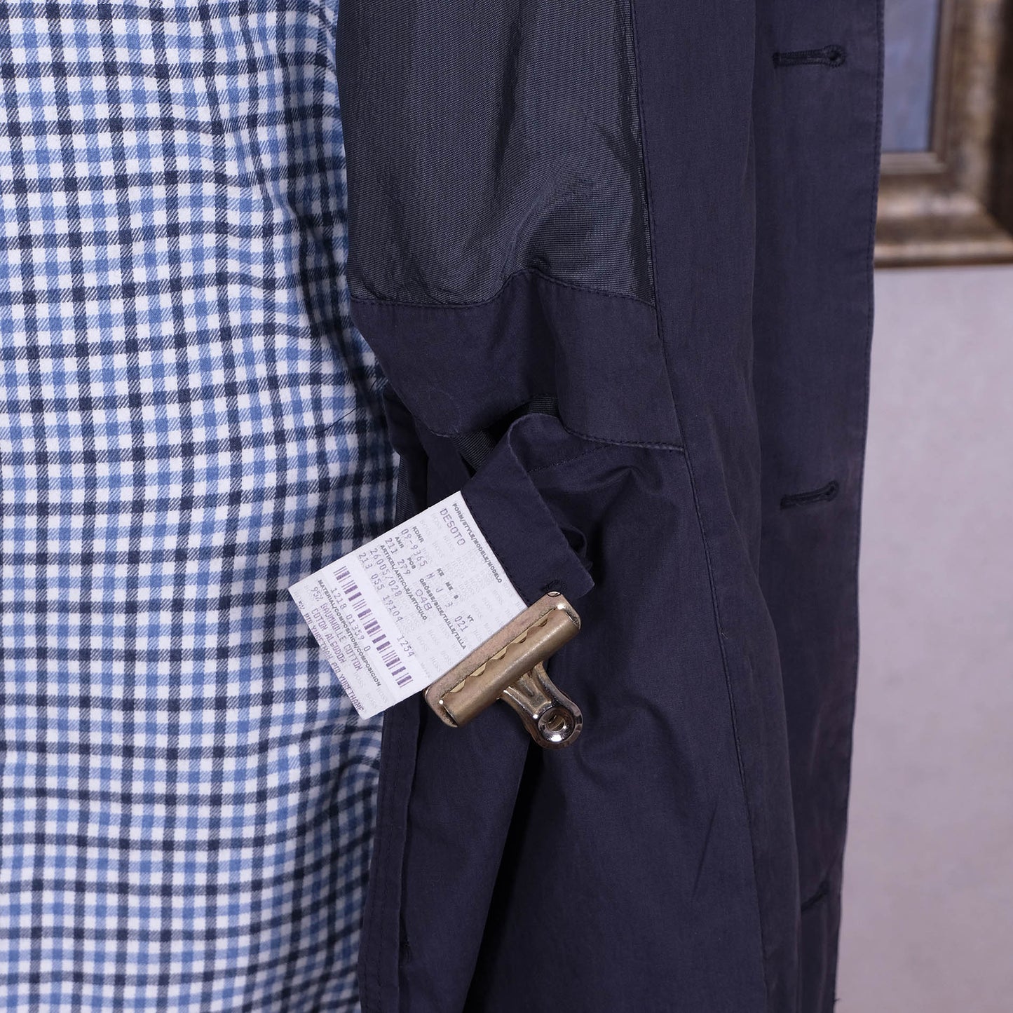 Hugo Boss, sininen sadetakki, koko 50, lyhyempi