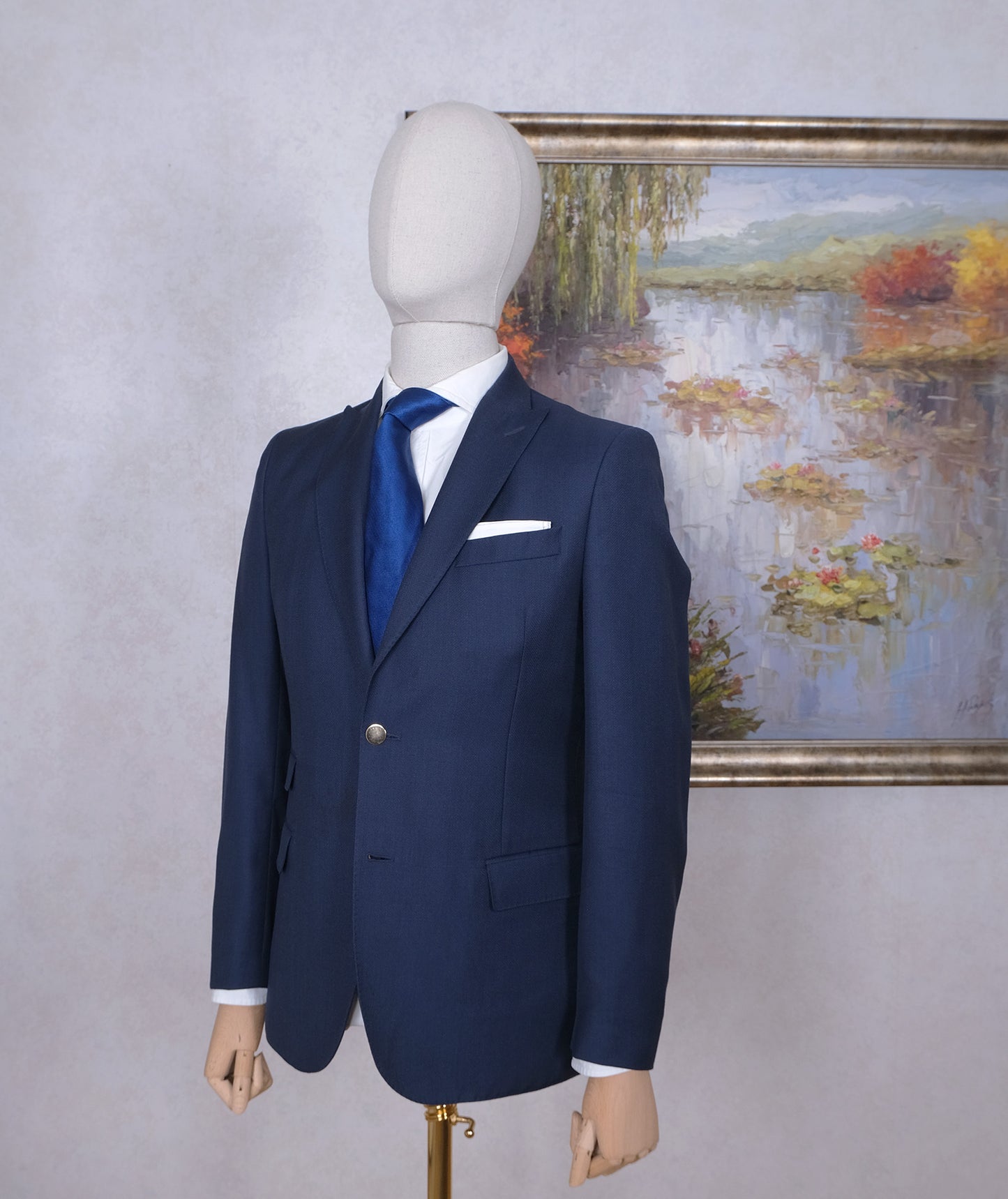J. Lindeberg, blue blazer jacket, size 38UK, slim