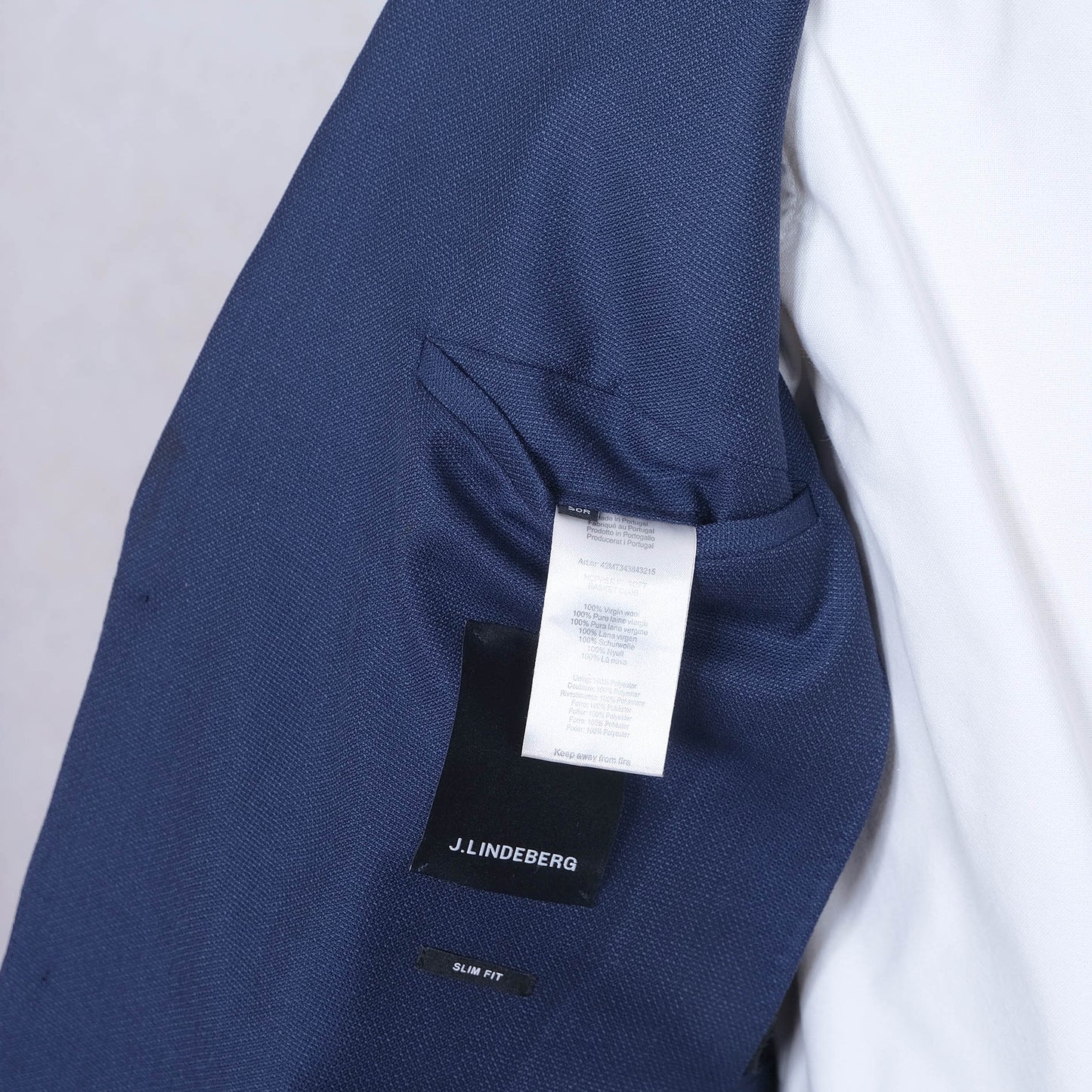 J. Lindeberg, blue blazer jacket, size 38UK, slim