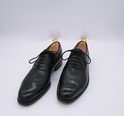 Jan Kielman, käsintehdyt mustat oxford-kengät, koko 42, pukukengät