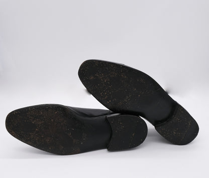 Jan Kielman, käsintehdyt mustat oxford-kengät, koko 42, pukukengät