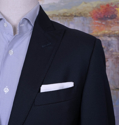 Jens Dahlström, sininen klubitakki, koko 50, mittatilaus