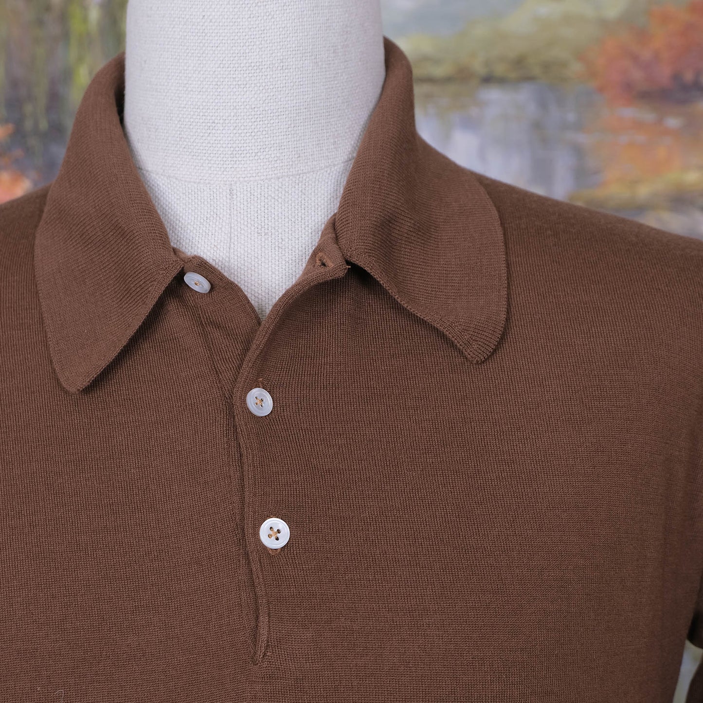 John Smedley, light brown jumper, size M