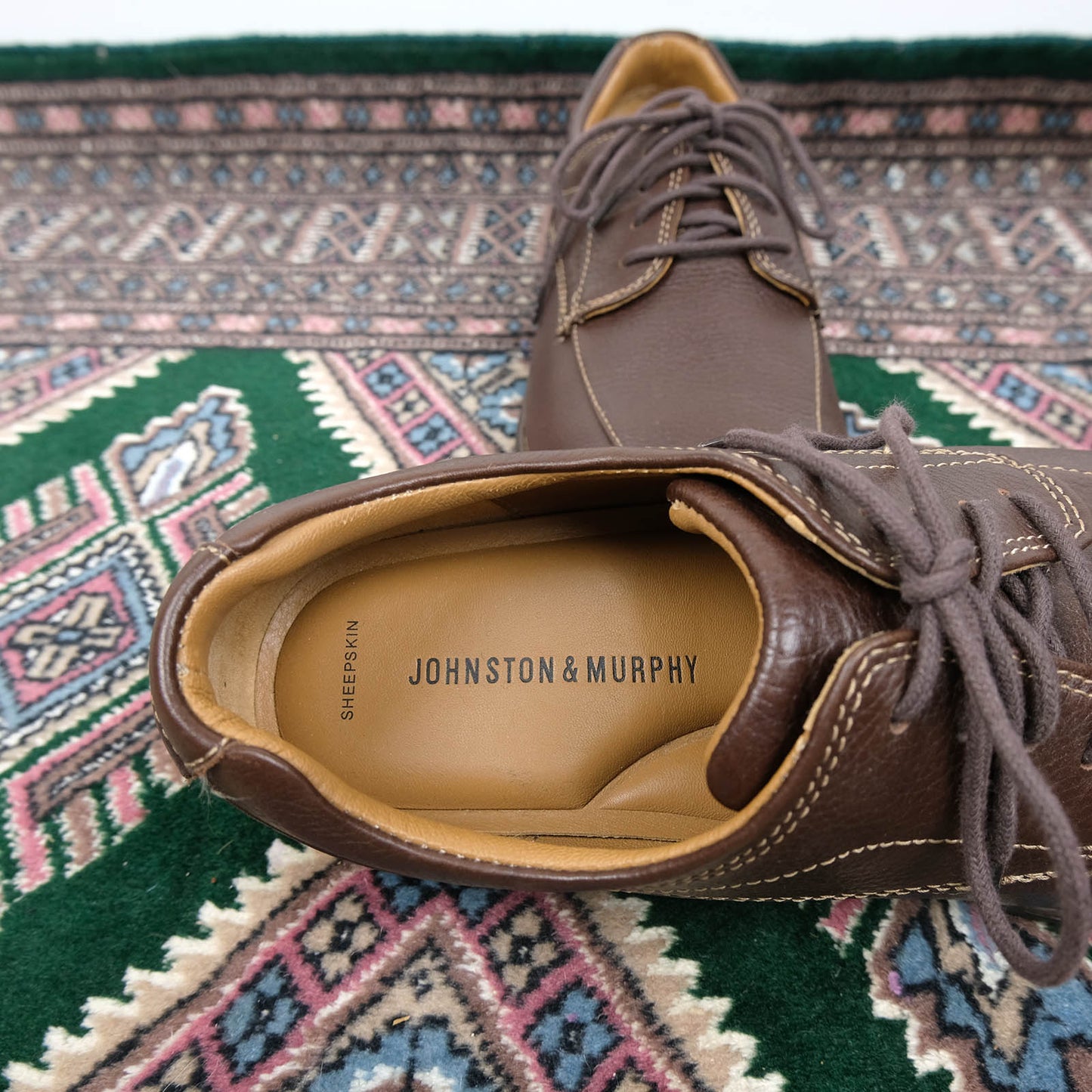 Johnston&Murphy, ruskeat nahkakengät, koko 42.5