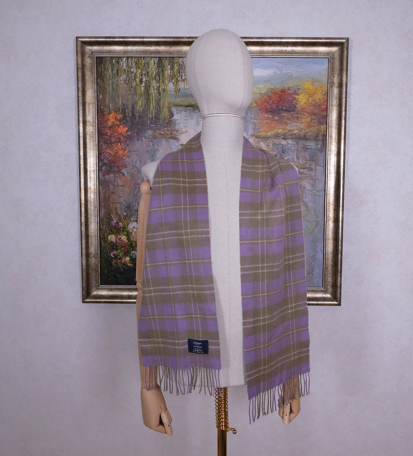 Johnston's of Elgin, violetti kaulaliina, kashmirvillaa