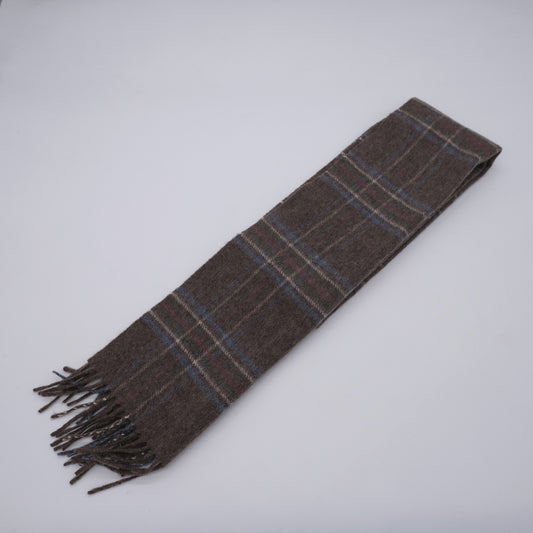 Johnston's of Elgin, light brown scarf, cashmere wool 