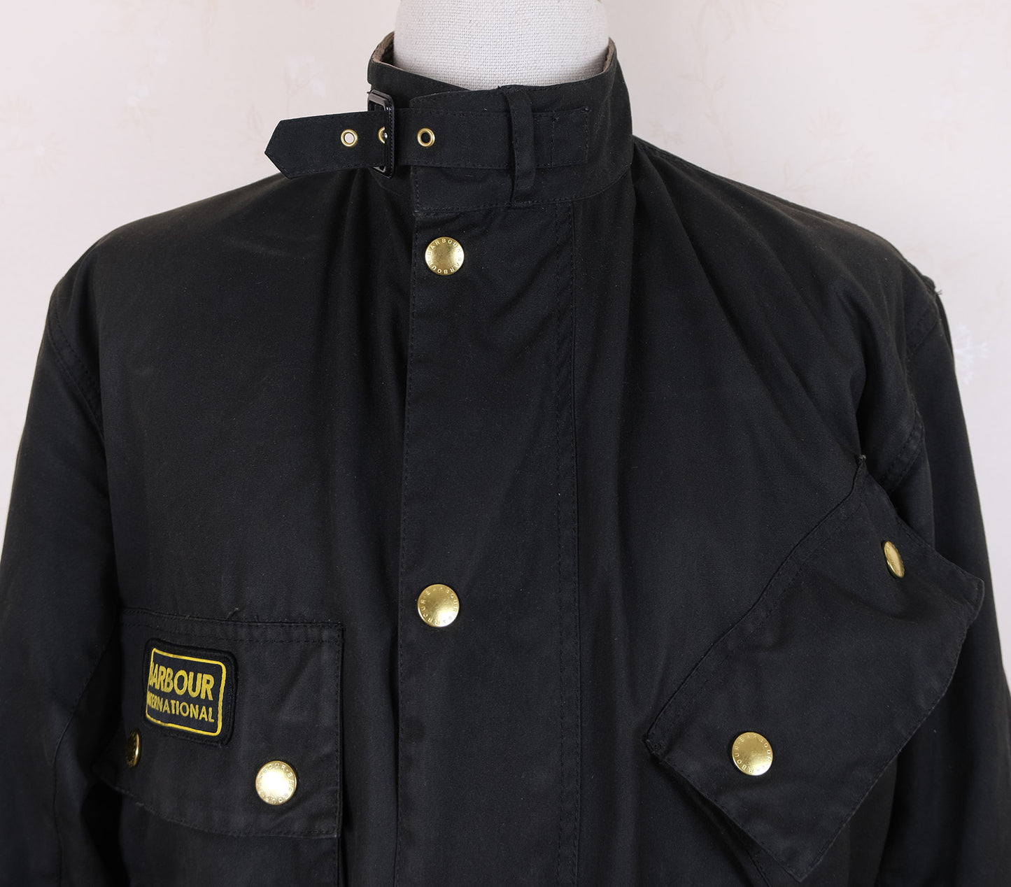 Barbour, used wax cotton jacket, size XL, black, International