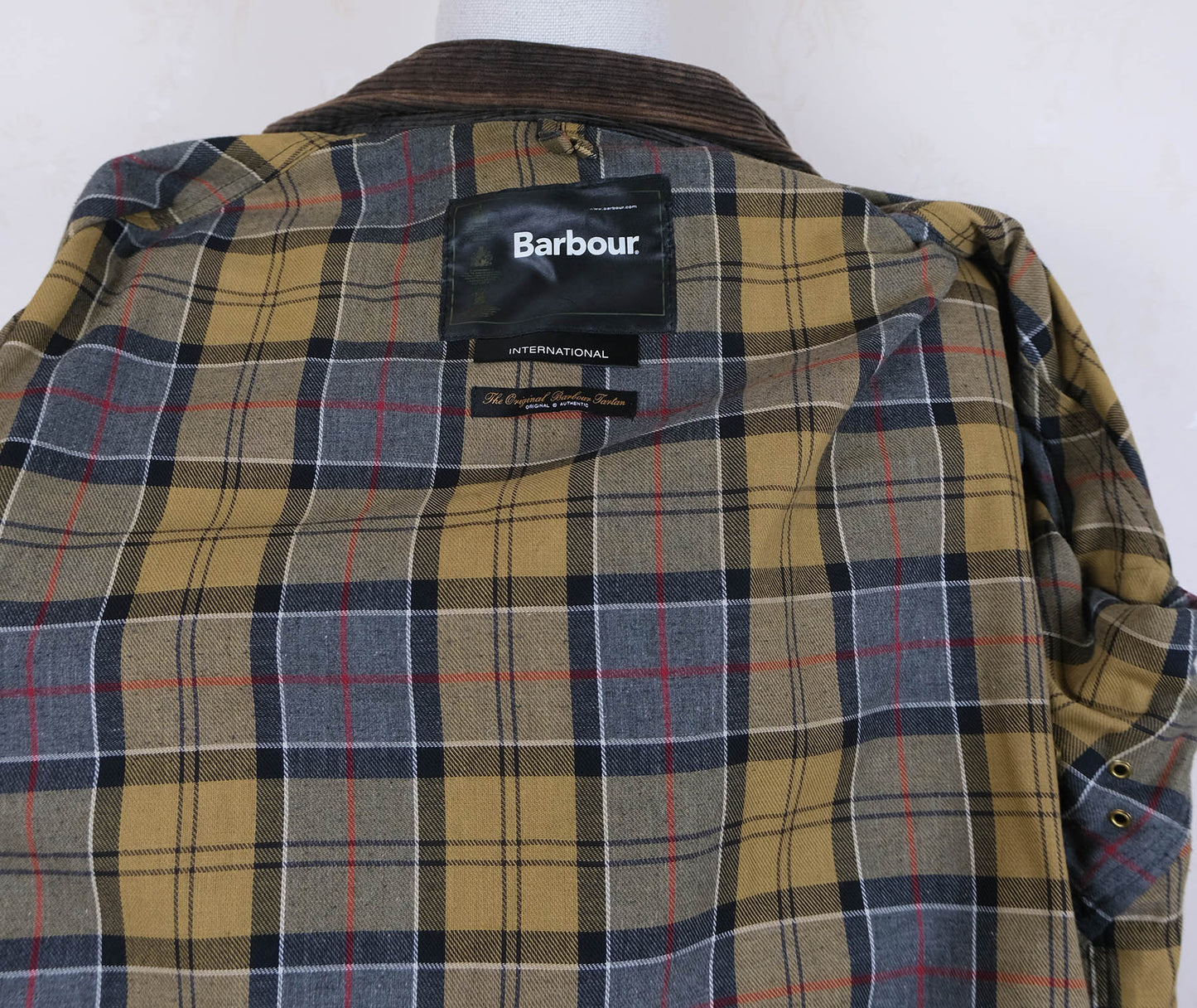 Barbour, used wax cotton jacket, size XL, black, International