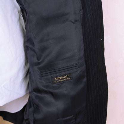 Corneliani, dark blue stripe suit, size 42UK, long cut
