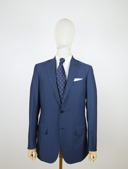 Ermenegildo Zegna, sininen puku, koko 50, hoikka