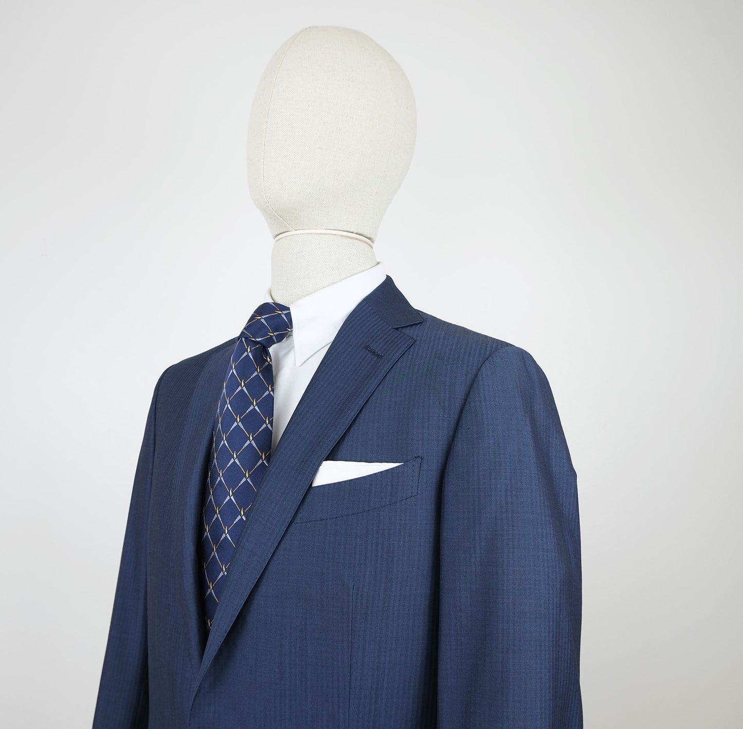 Ermenegildo Zegna, sininen puku, koko 50, hoikka
