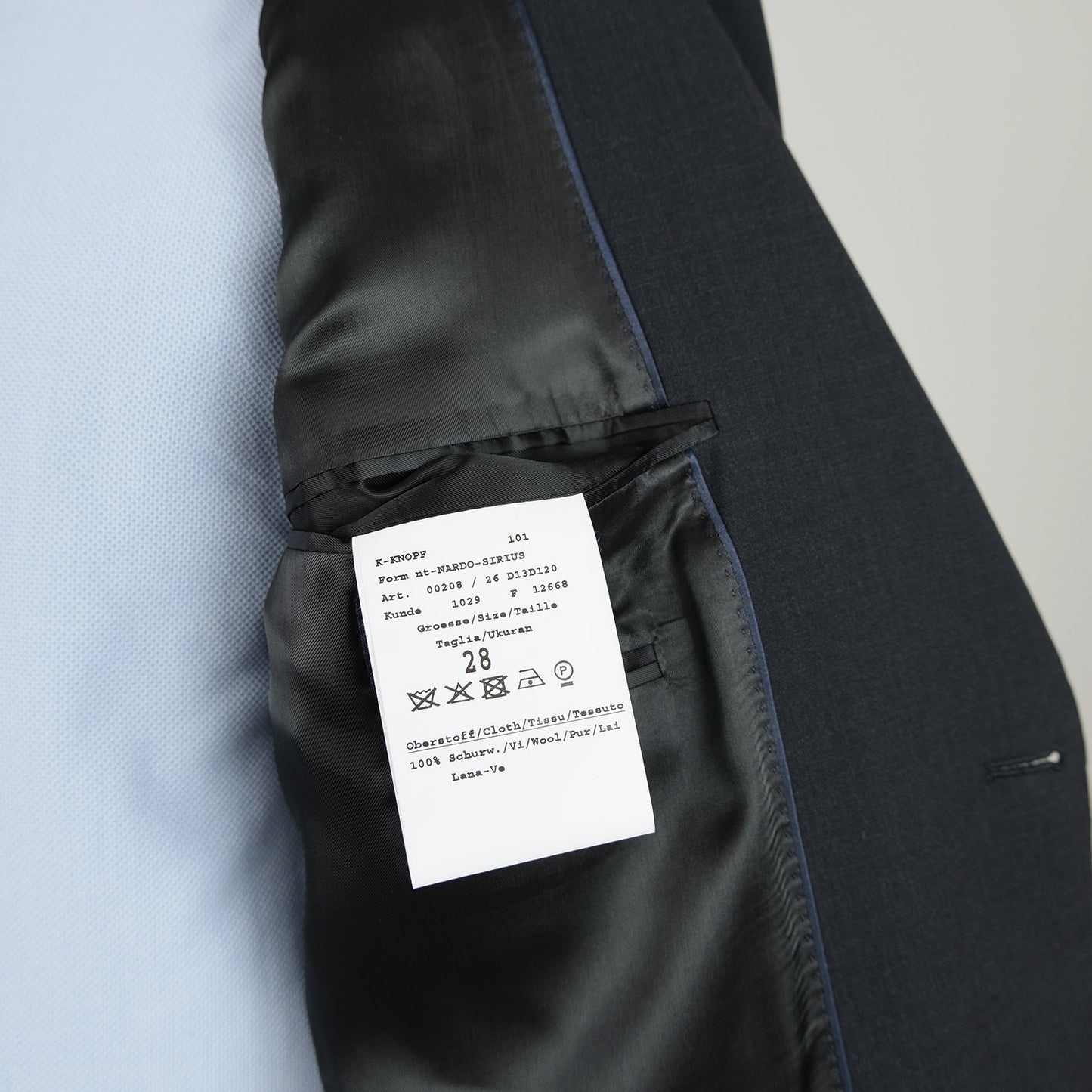 Eduard Dressler, dark grey suit, size 46S UK