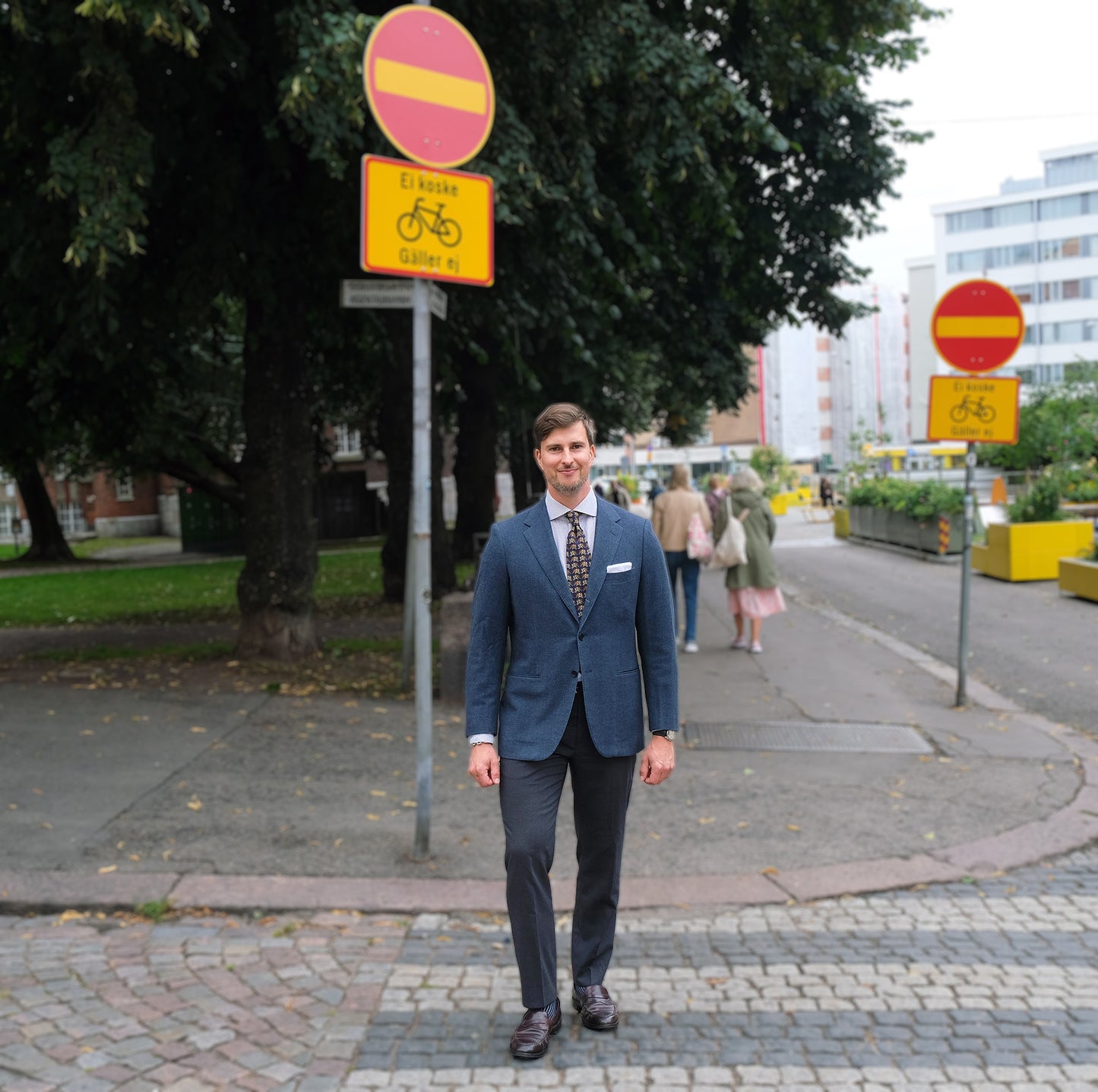 Sartorio, sininen käsintehty irtotakki, koko 52, pehmeä angorakangas