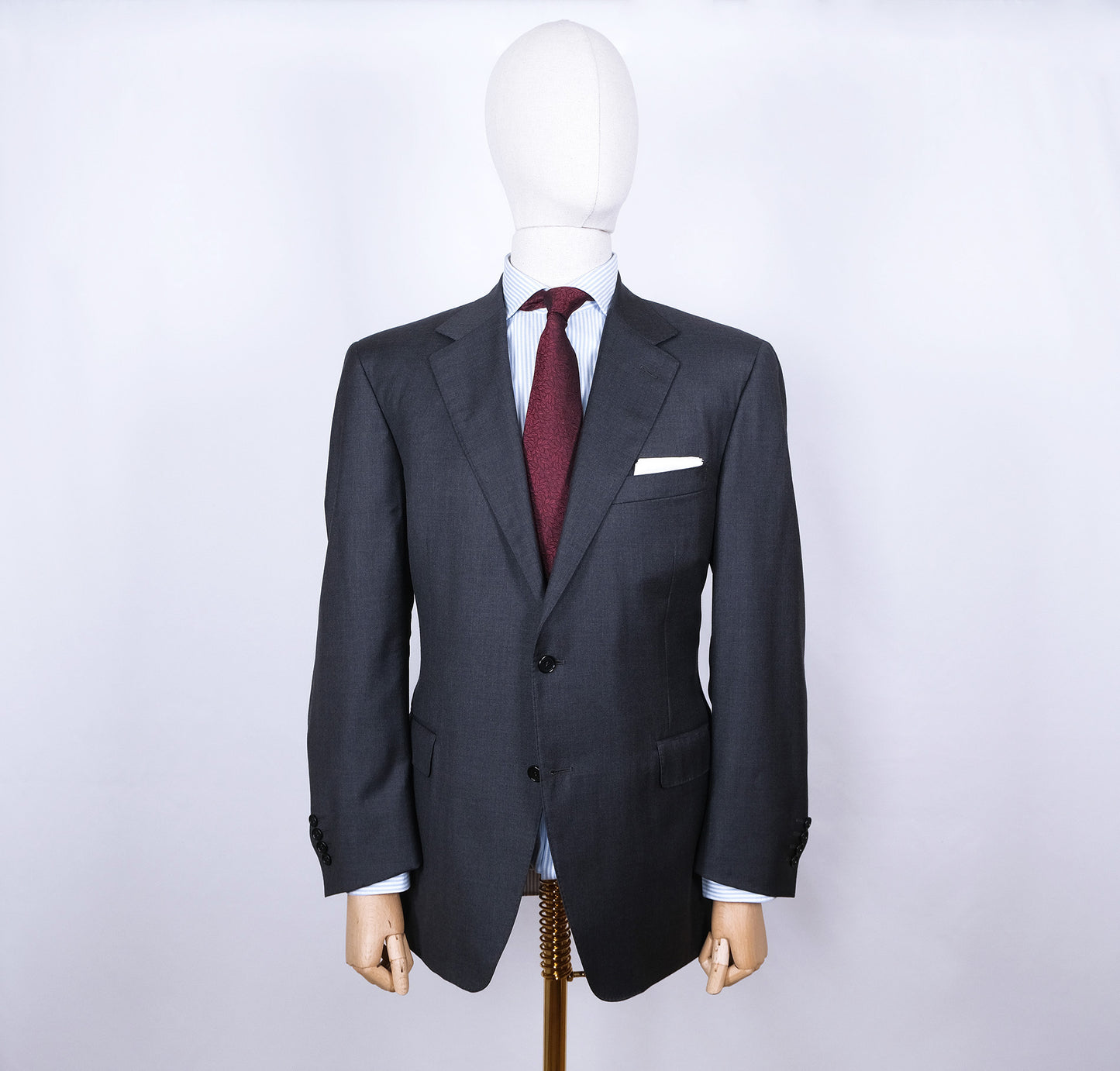 Canali, tummanharmaa puku, koko 54