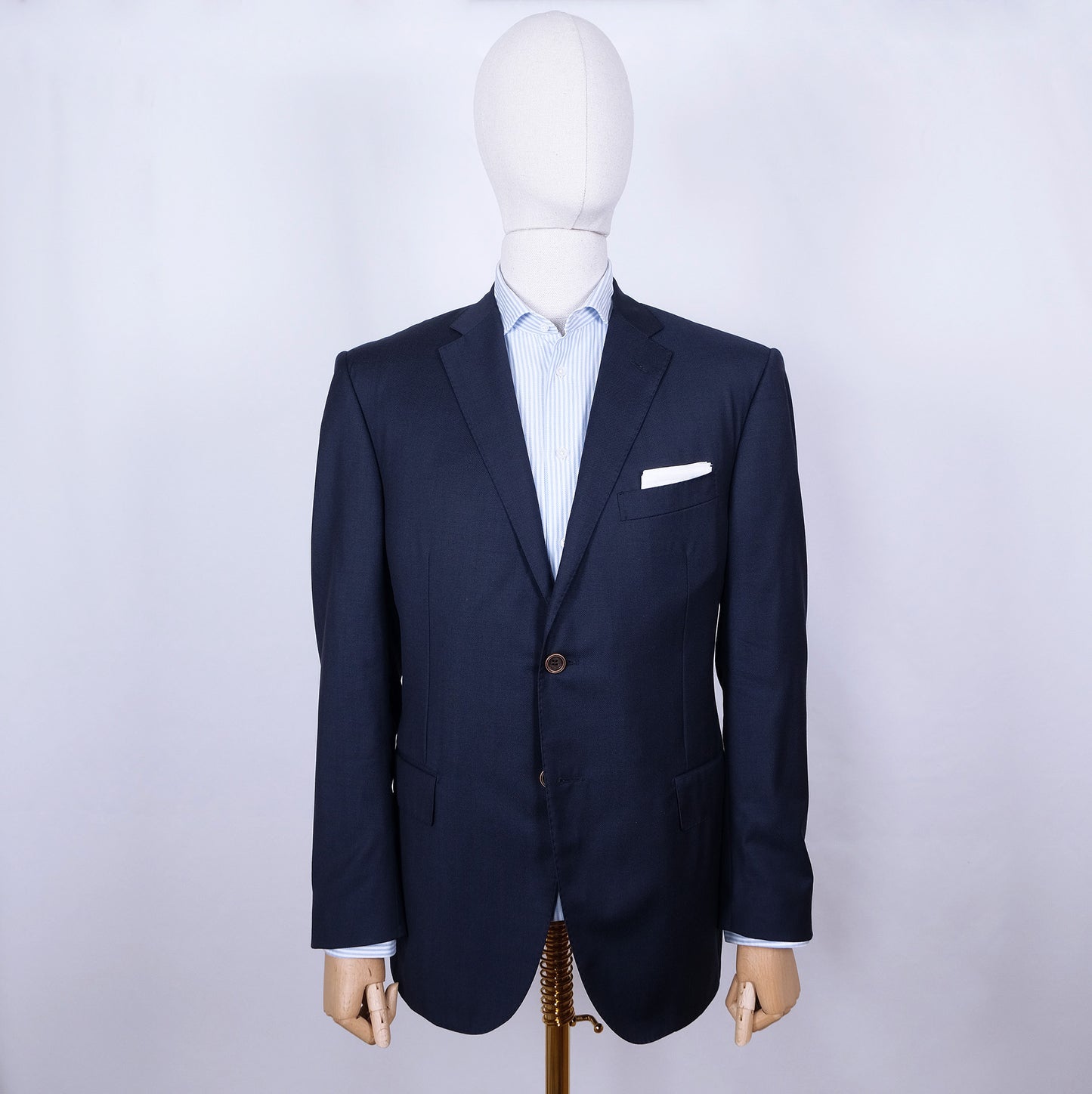 Corneliani, sininen bleiseri, koko 54, hoikka, metallinapit