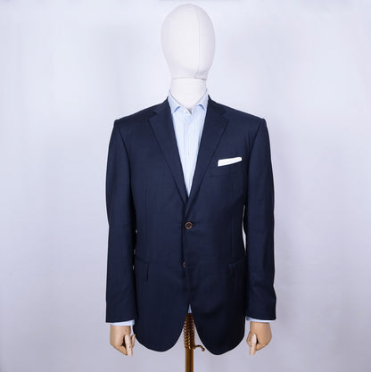 Corneliani, sininen bleiseri, koko 54, hoikka, metallinapit