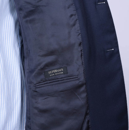 Corneliani, sininen bleiseri, koko 54, hoikka, metallinapit