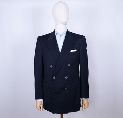 Brioni, sininen klubitakki, koko 50, metallinapit