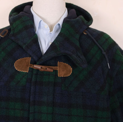 L.L. Bean, blue duffle coat, size XXL, thermal lining, made in the USA