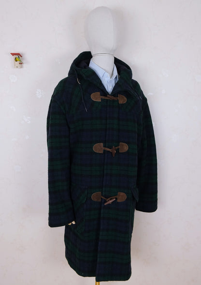 L.L. Bean, blue duffle coat, size XXL, thermal lining, made in the USA