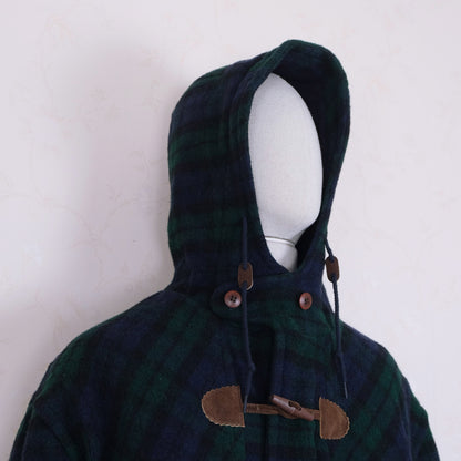 L.L. Bean, blue duffle coat, size XXL, thermal lining, made in the USA