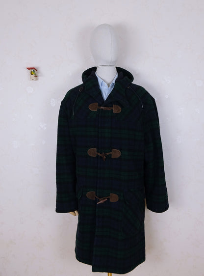 L.L. Bean, blue duffle coat, size XXL, thermal lining, made in the USA