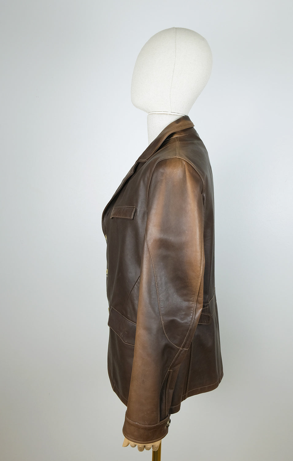 Latini, brown Italian horsehide jacket, size 40UK, RRP 950 e