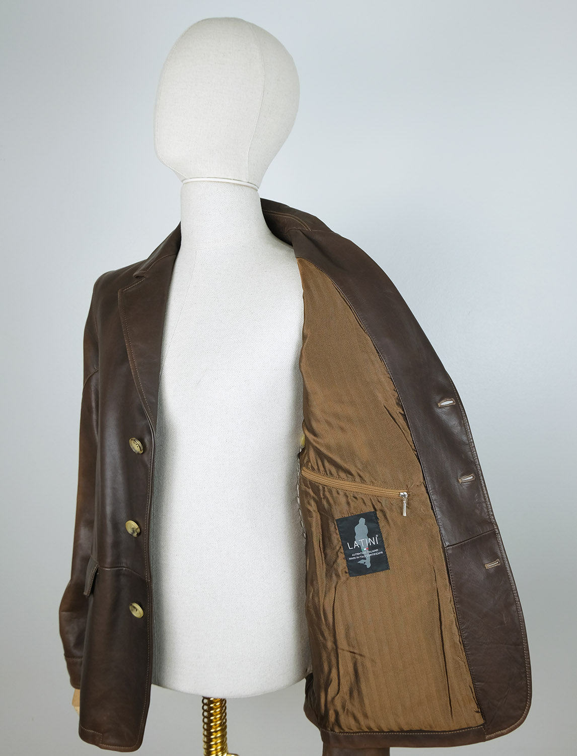 Latini, brown Italian horsehide jacket, size 40UK, RRP 950 e