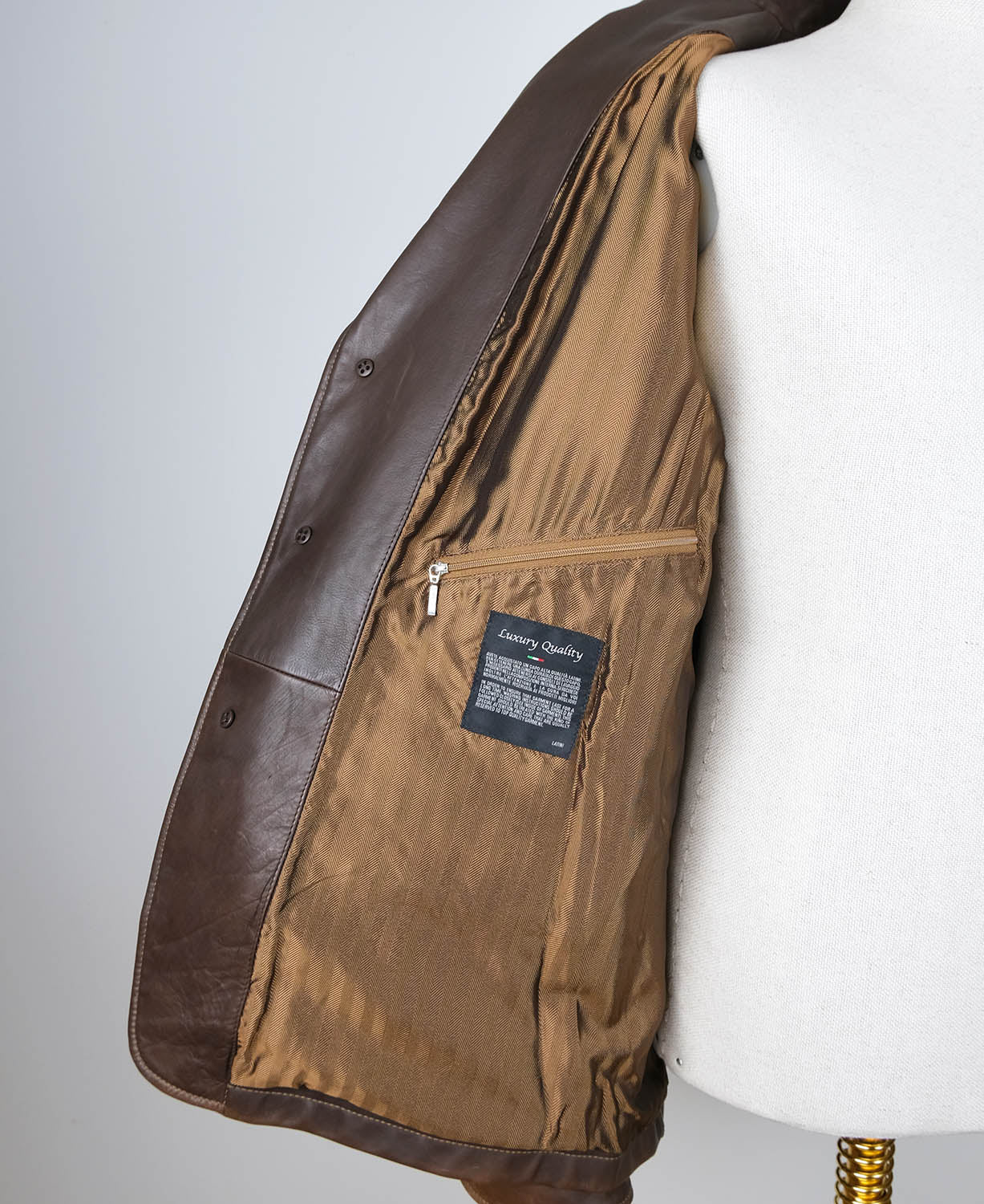 Latini, brown Italian horsehide jacket, size 40UK, RRP 950 e