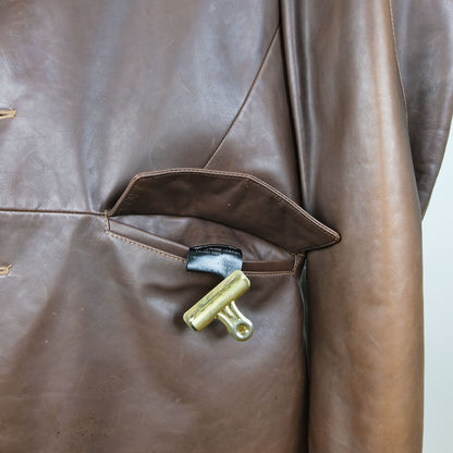 Latini, brown Italian horsehide jacket, size 40UK, RRP 950 e
