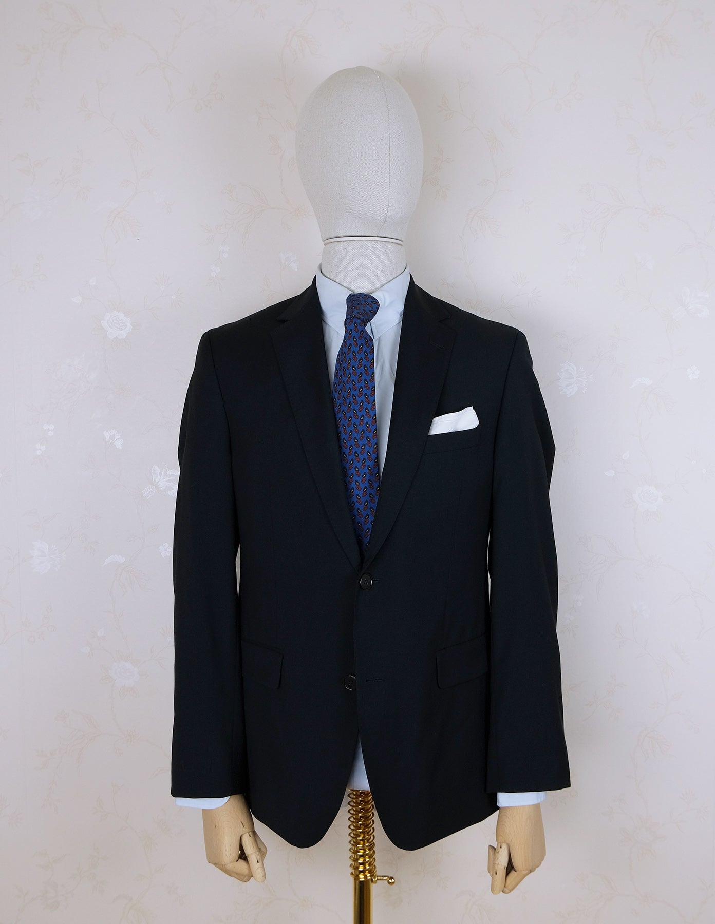 Lanvin, gray bespoke tweed jacket, size 38UK