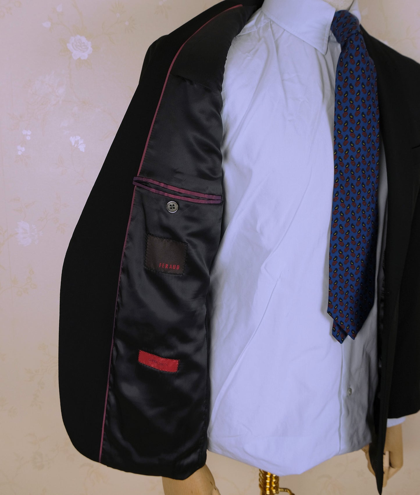 Lanvin, gray bespoke tweed jacket, size 38UK